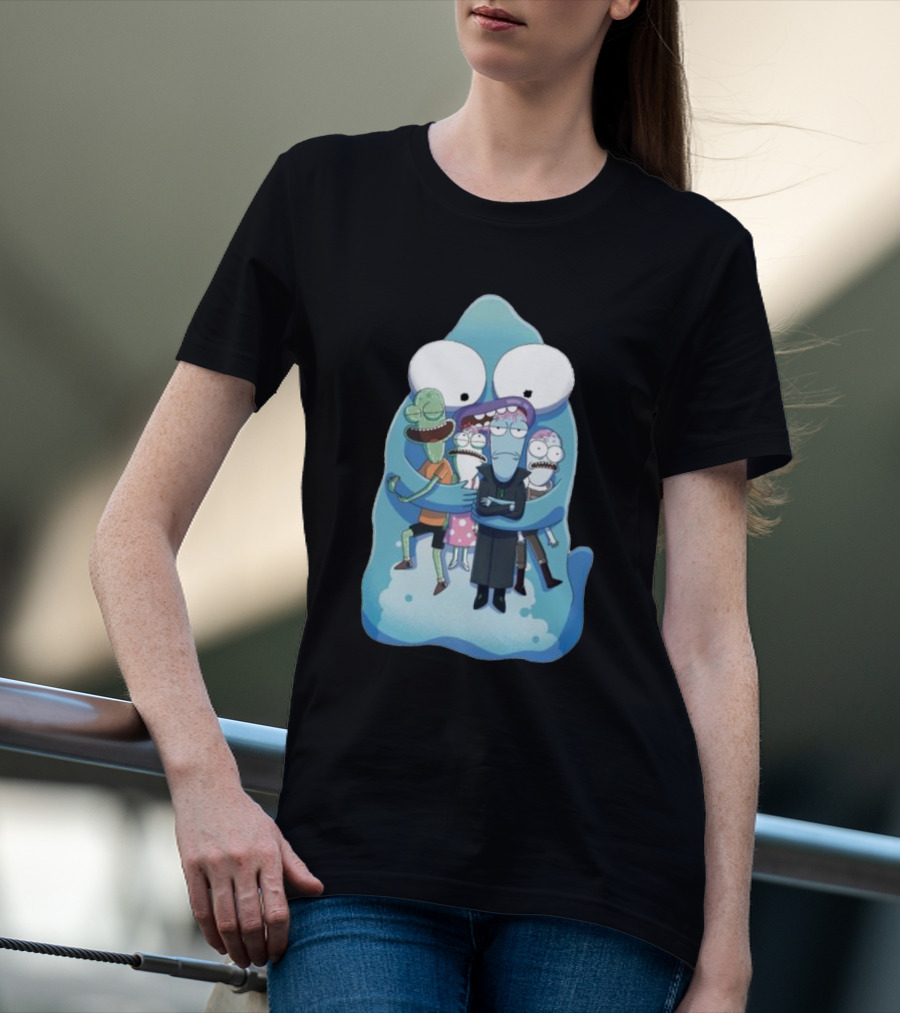 Pupa Hug With Solar Opposites Characters T-Shirt