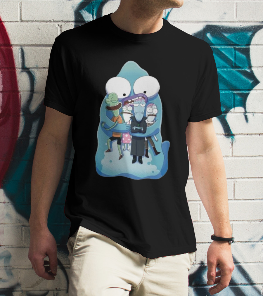 Pupa Hug With Solar Opposites Characters T-Shirt