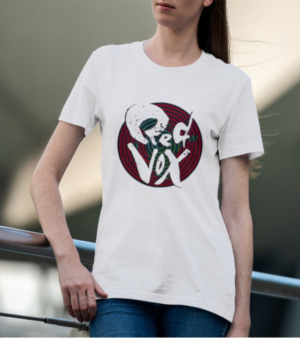 Retroware Red Vox Psychedelic Spiral Retro Vibes T-Shirt