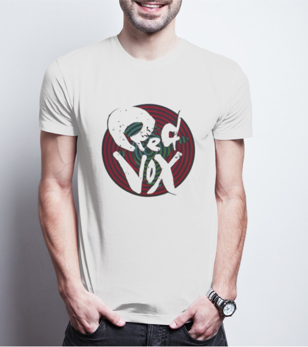 Retroware Red Vox Psychedelic Spiral Retro Vibes T-Shirt