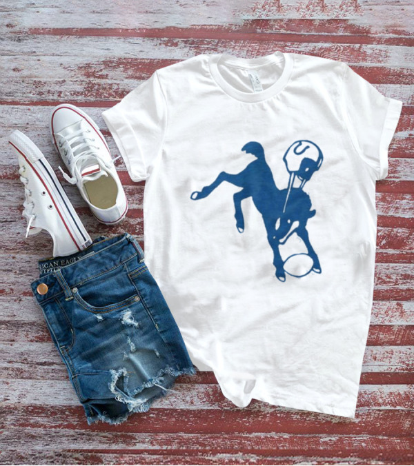 Indianapolis Colts 61 Blue Horse T-Shirt