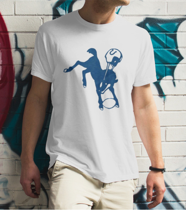 Indianapolis Colts 61 Blue Horse T-Shirt