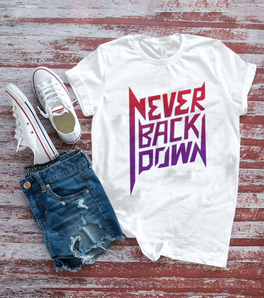 Nick Eh 30 Never Back Down Retro Gradient T-Shirt