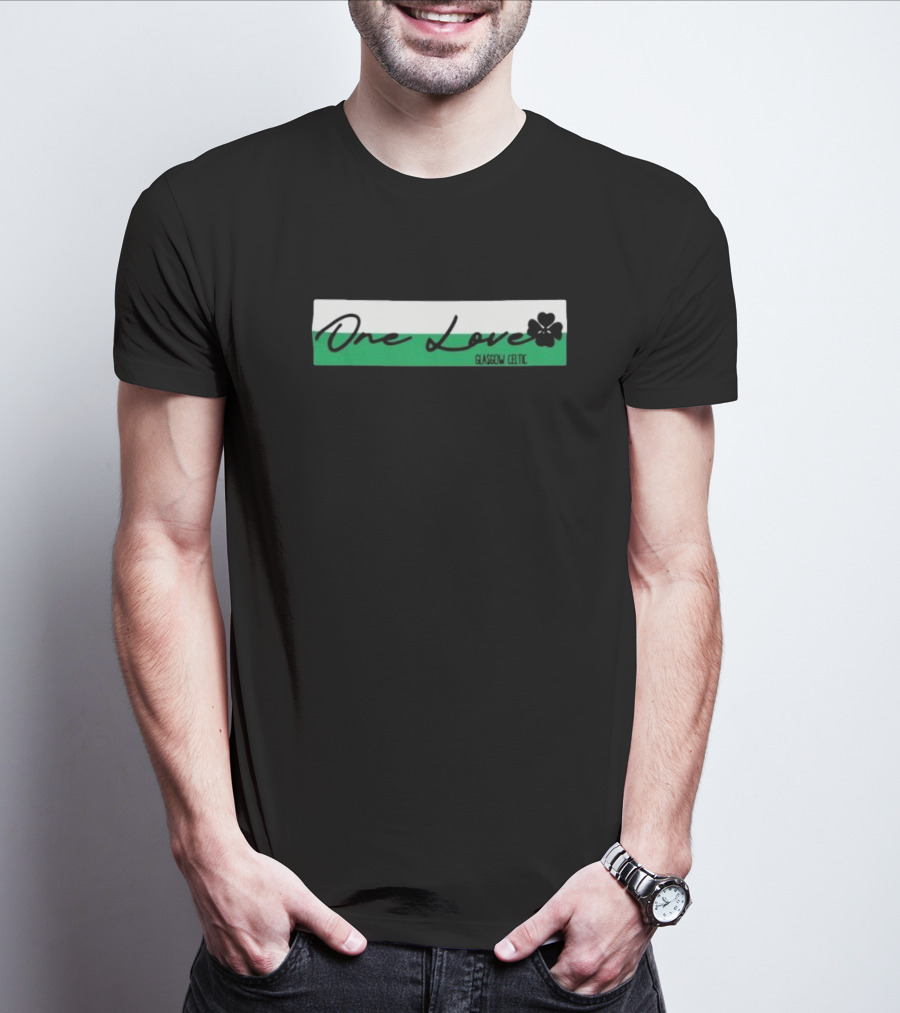 One Love Glasgow Celtic Shamrock T-Shirt