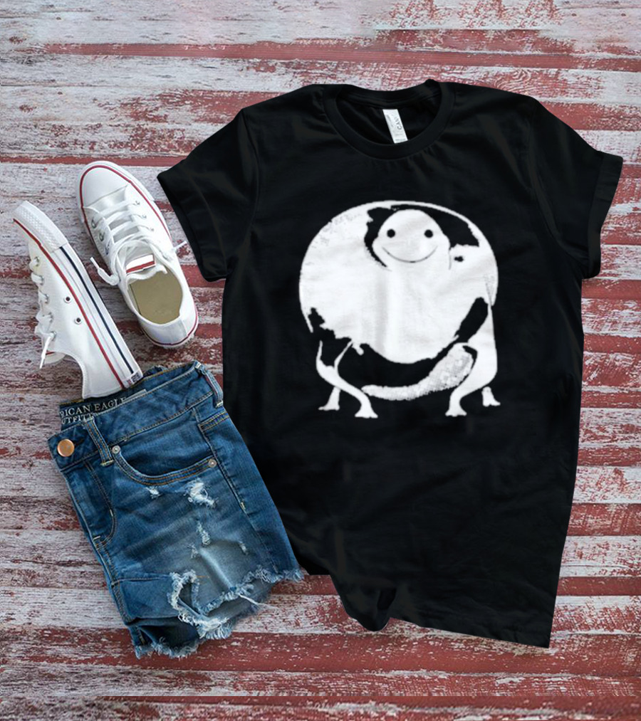 Marble City Pizza Cow Happy Black And White Smiling Cow T-Shirt