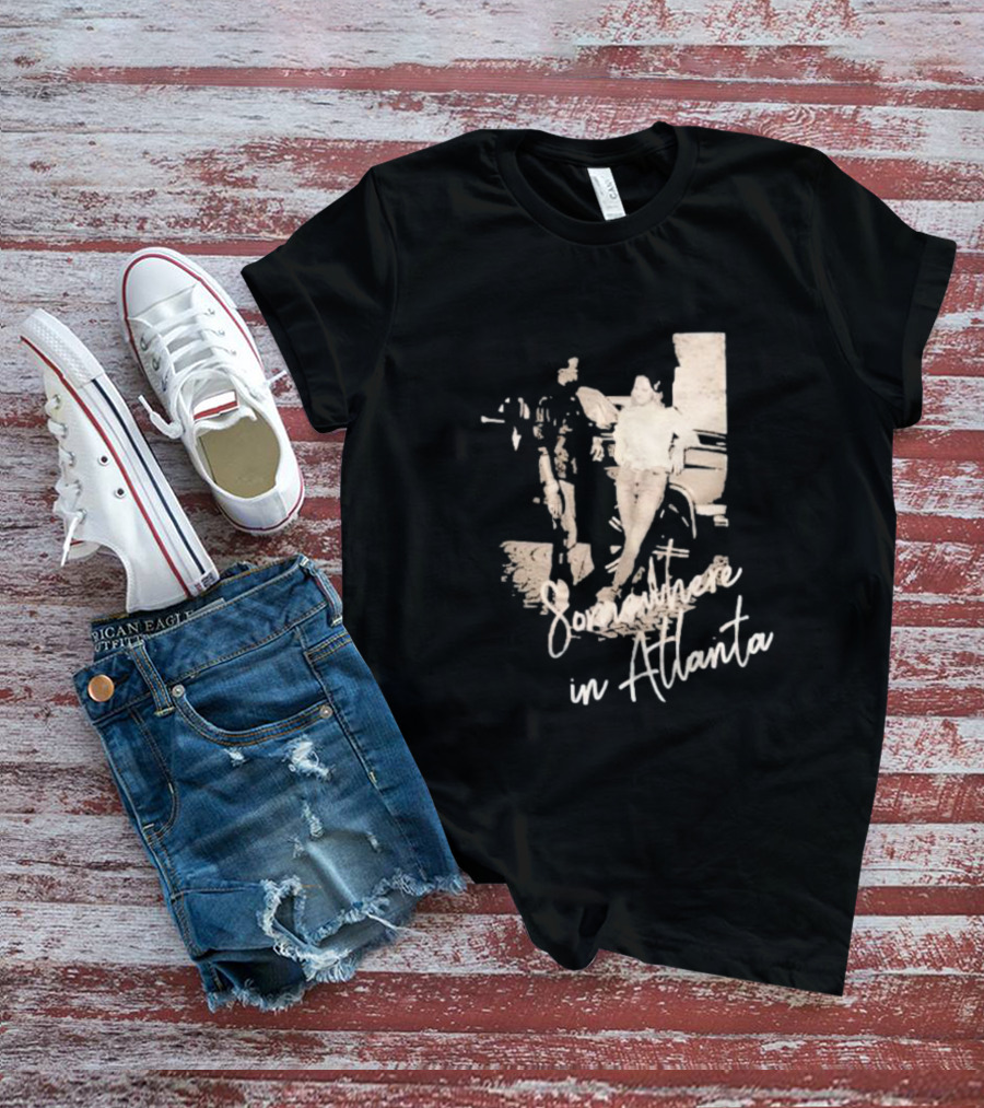 Somewhere In Atlanta Retro Car Scene T-Shirt