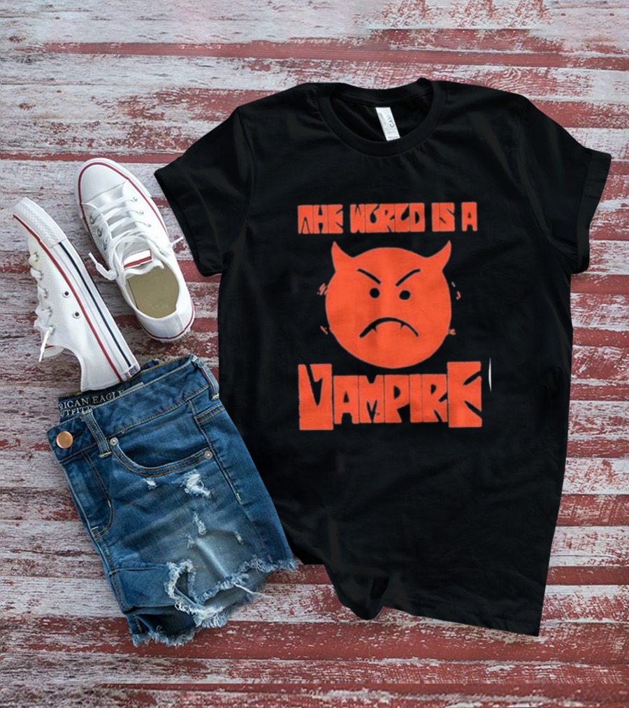 The World Is A Vampire Angry Red Devil Face T-Shirt