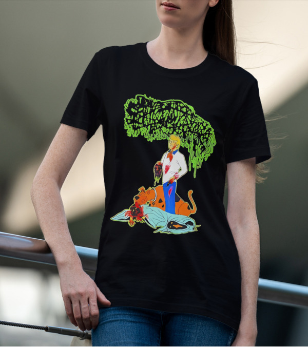Sanguisugabogg Scooby Doo Fred Jones Horror Mashup T-Shirt