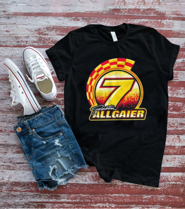 Justin Allgaier 7 Racing Checkered 2024 Toddler T-Shirt
