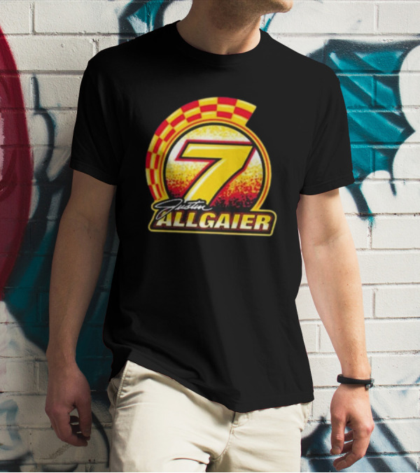 Justin Allgaier 7 Racing Checkered 2024 Toddler T-Shirt