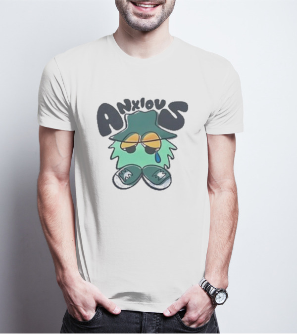 Anxious Tearful Character With Sunglasses And Hat T-Shirt