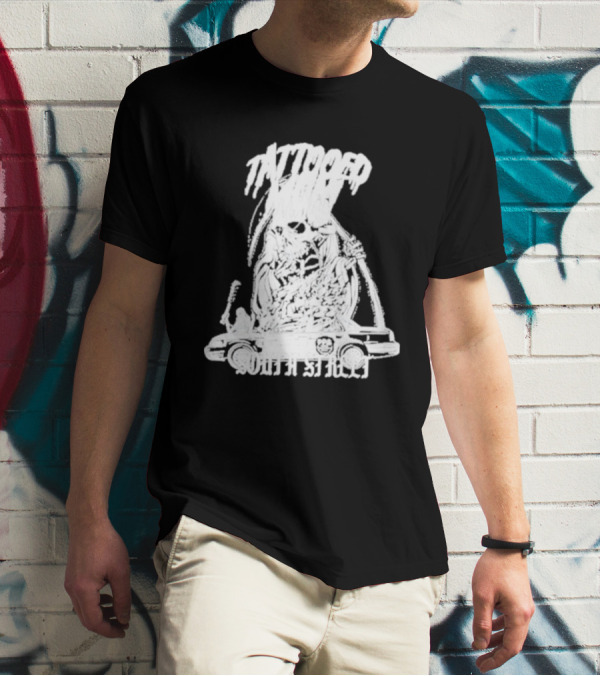 Tattooed Mom South Street Skeleton Car T-Shirt