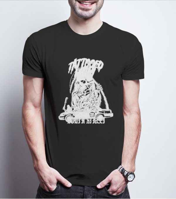 Tattooed Mom South Street Skeleton Car T-Shirt