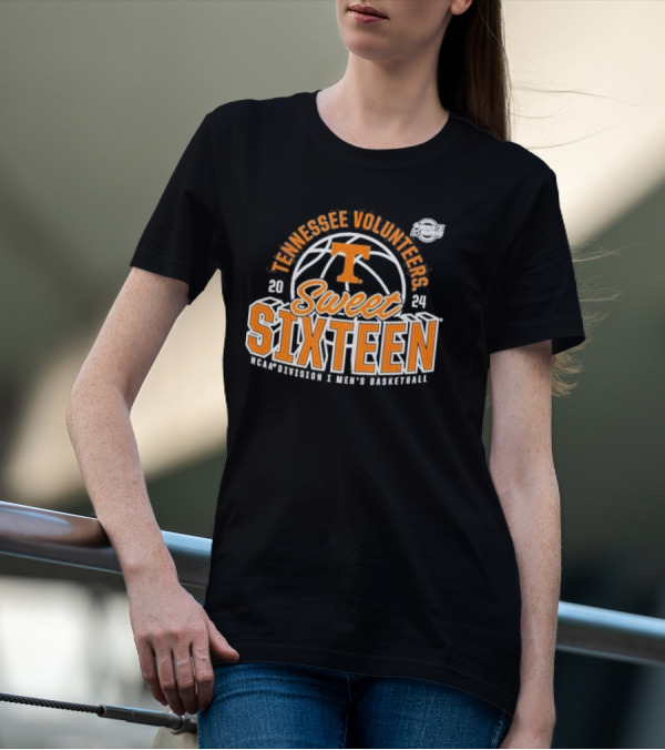 Tennessee Volunteers 2024 Sweet Sixteen NCAA Division I Men's Basketball Tournament T-Shirt