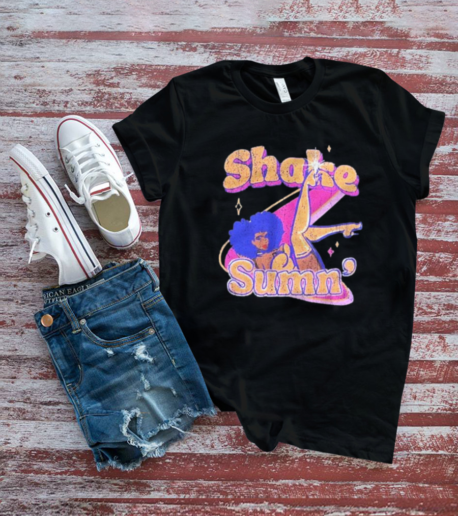 Zero Fatigue Shake Sumn Vibrant Retro Dance Vibes T-Shirt