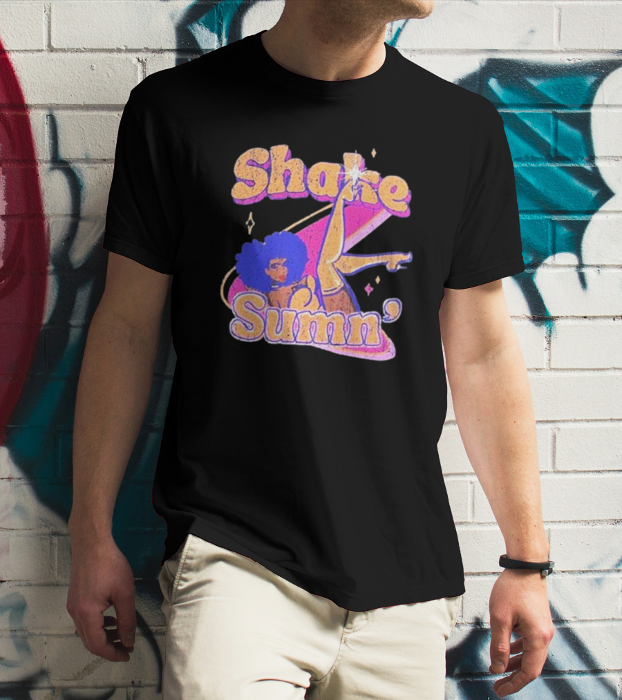 Zero Fatigue Shake Sumn Vibrant Retro Dance Vibes T-Shirt