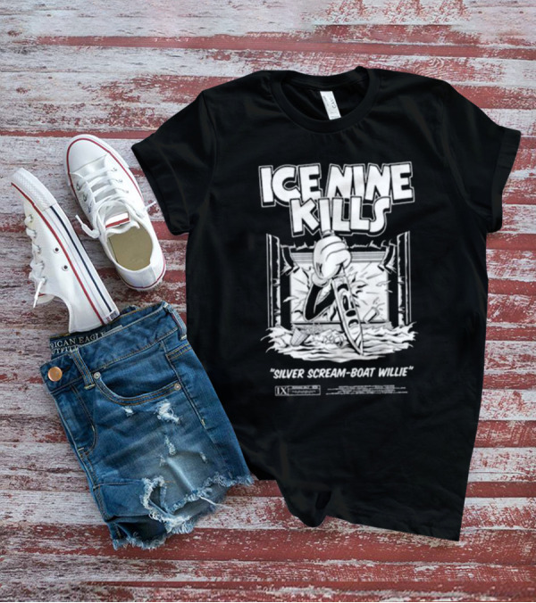 ICE NINE KILLS Silver Scream-Boat Willie IX Merchandise T-Shirt