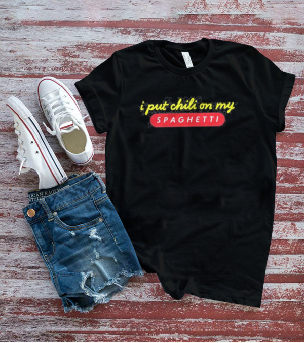 Siryacht I Put Chili On My Spaghetti Bold Yellow T-Shirt
