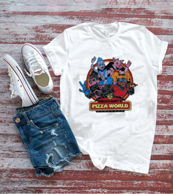 Circus Baby's Pizza World Sister Location Animatronic Characters T-Shirt