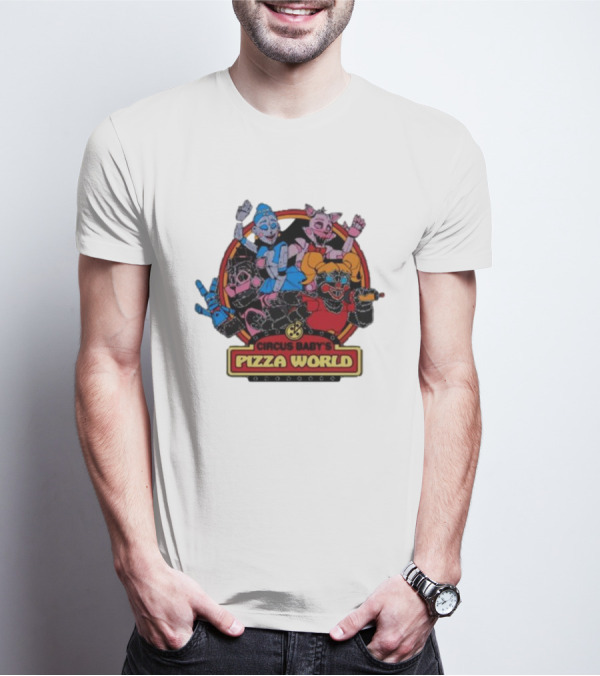 Circus Baby's Pizza World Sister Location Animatronic Characters T-Shirt