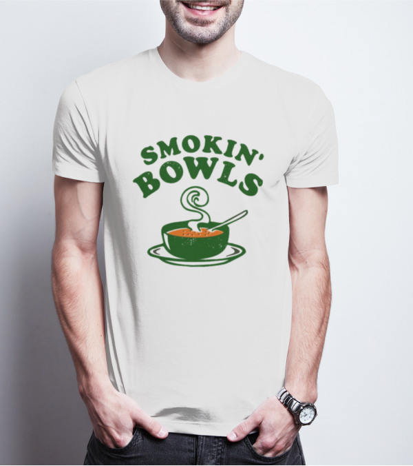Smokin’ Bowls Soup With Spoon And Swirling Steam T-Shirt