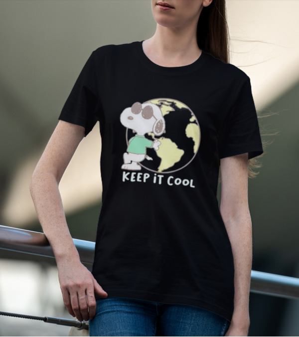 Snoopy Keep It Cool Earth Character T-Shirt