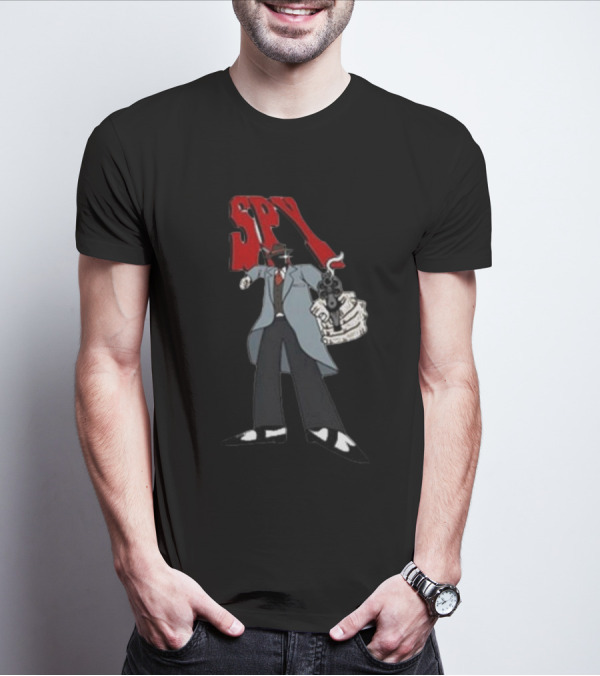 Spy Mobster Gunman Artwork Worldwide T-Shirt