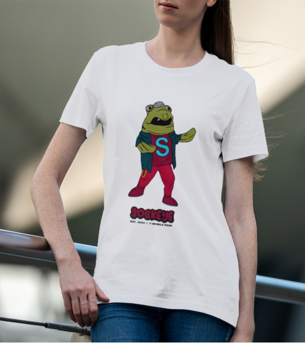 Sockeye Mascot T-Mobile Park Est. 2024 Mariners Salmon Run T-Shirt