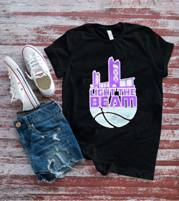 Noel Harris Light The Beam Sacramento Kings Basketball Tower T-Shirt
