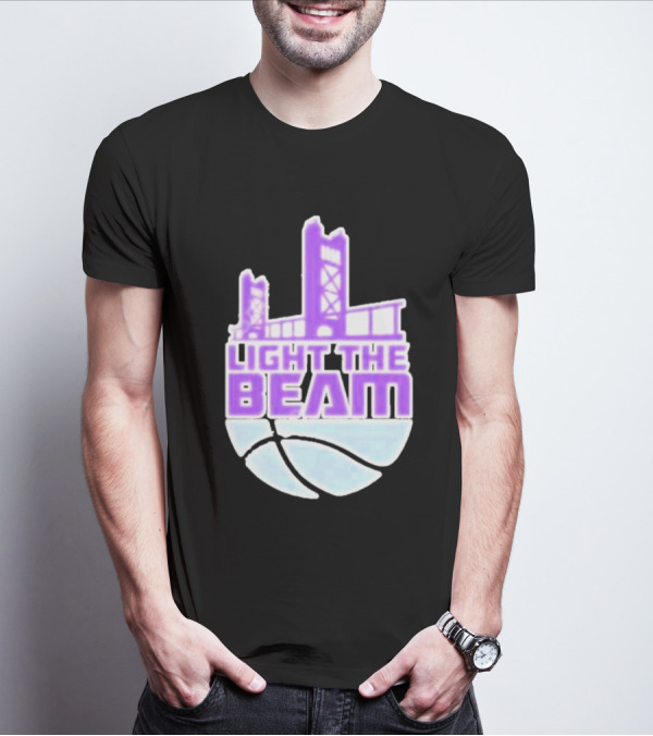 Noel Harris Light The Beam Sacramento Kings Basketball Tower T-Shirt