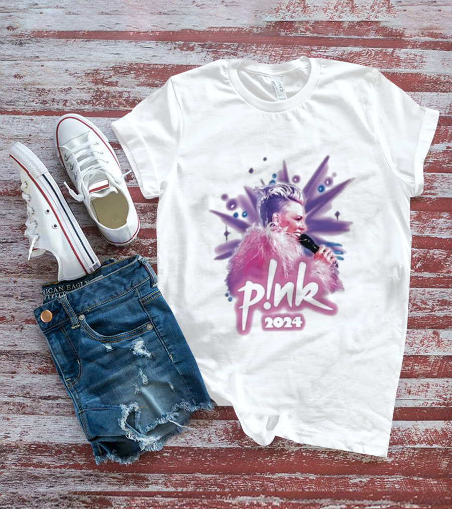Pink 2024 Tour Summer Carnival Concert Image T-Shirt