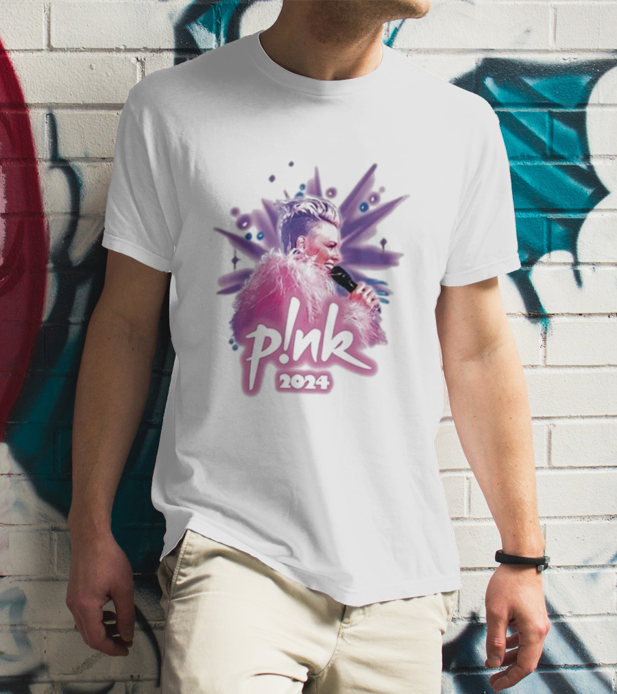 Pink 2024 Tour Summer Carnival Concert Image T-Shirt