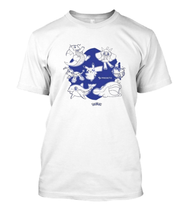 PRONTO X Pokemon Summer 2024 Pikachu Charizard Gyarados Psyduck Lapras Snorlax Squirtle T-Shirt