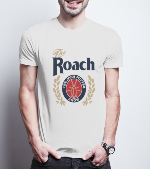 The Josh Potter Show The Roach Emblem With Laurel Wreath And Insect T-Shirt