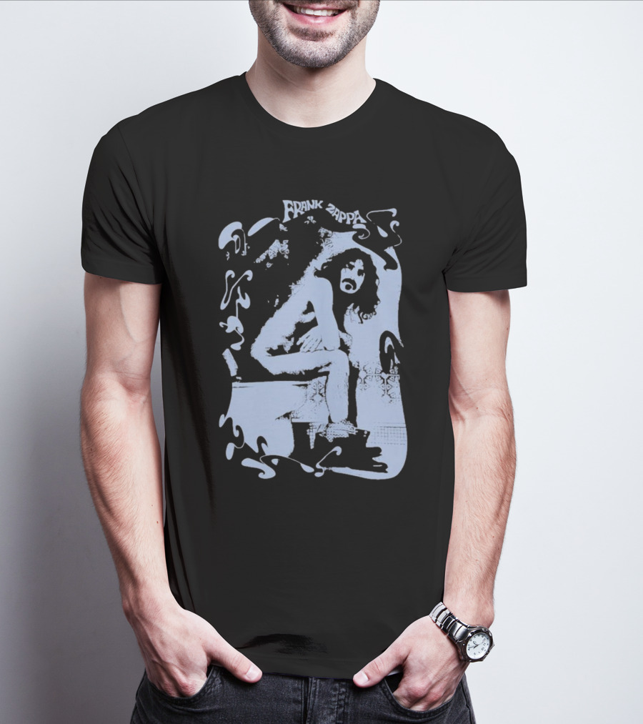 Rare Vintage Frank Zappa Toilet T-Shirt