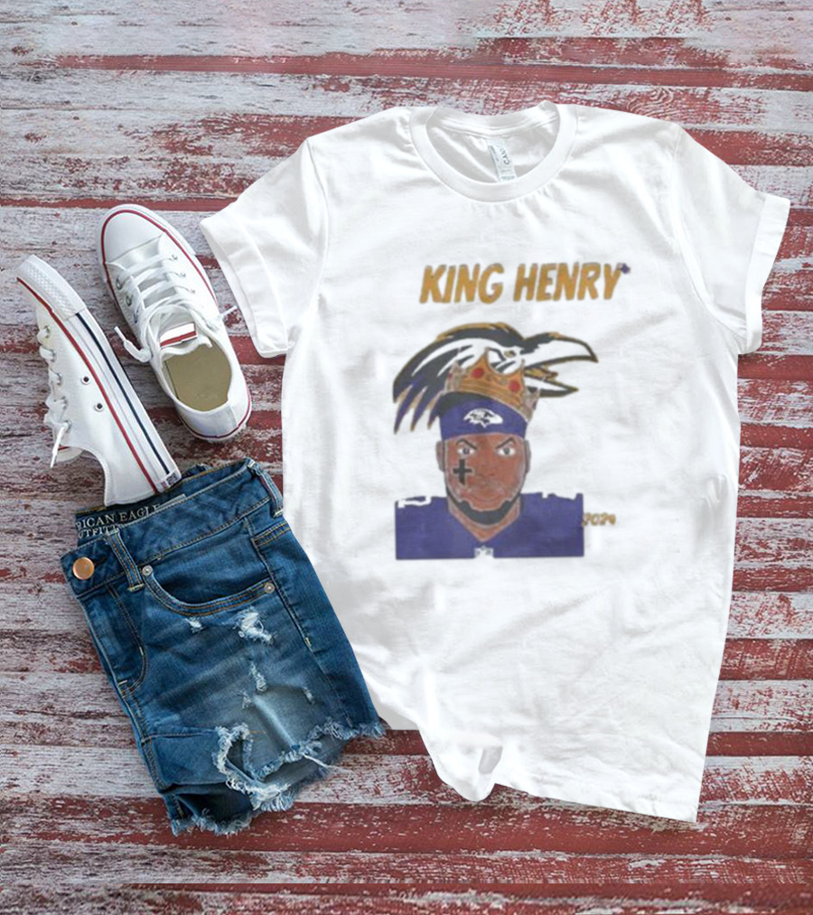 Ravens Football King Henry Baltimore NFL T-Shirt