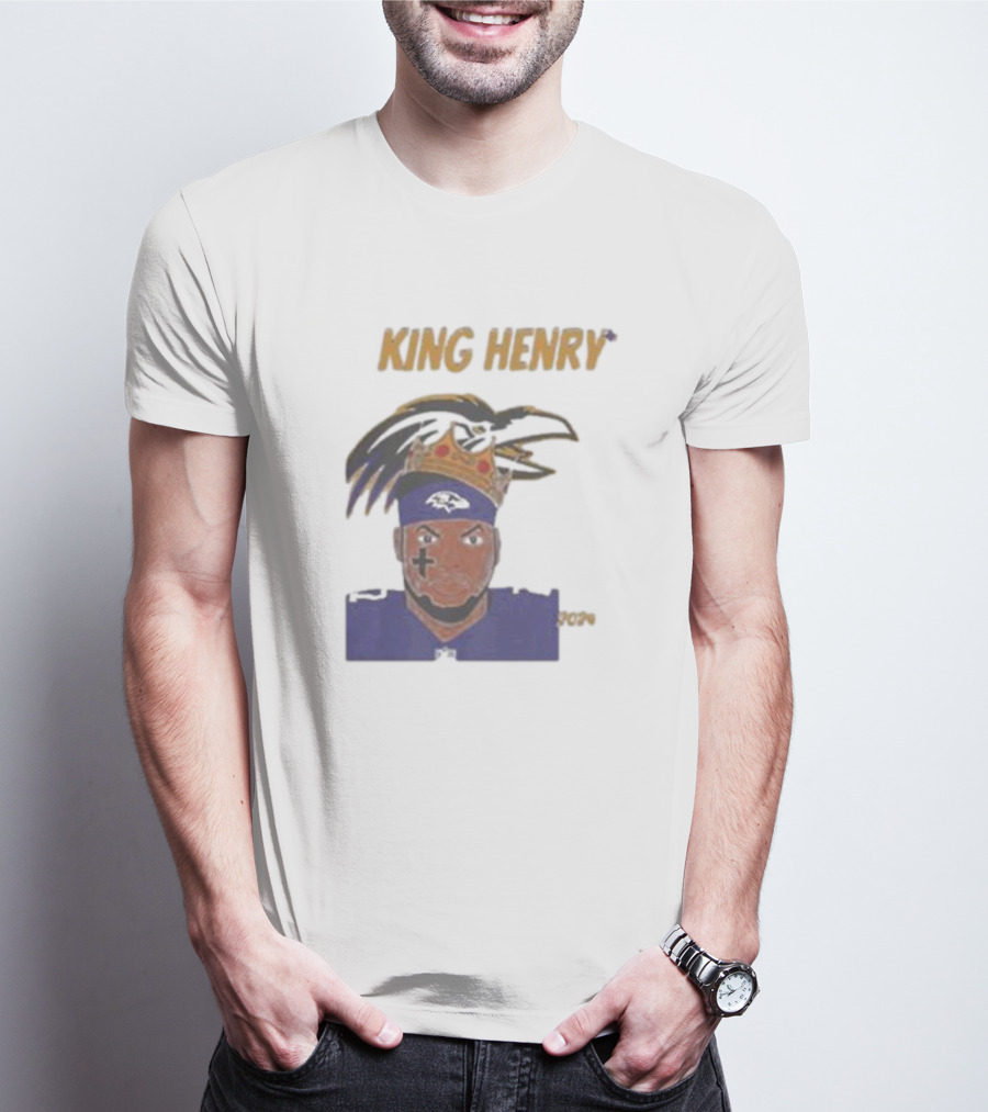 Ravens Football King Henry Baltimore NFL T-Shirt