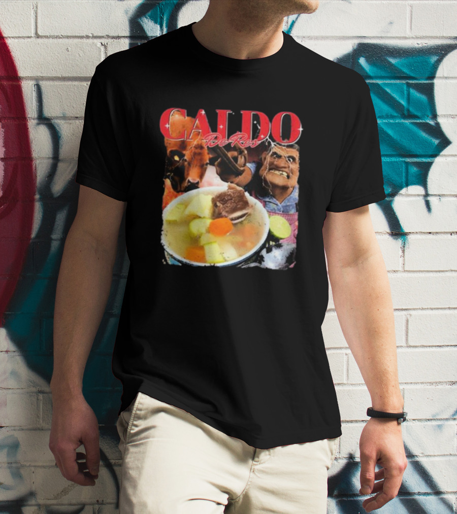 Caldo De Res Western Cowboy With Vegetable Soup T-Shirt