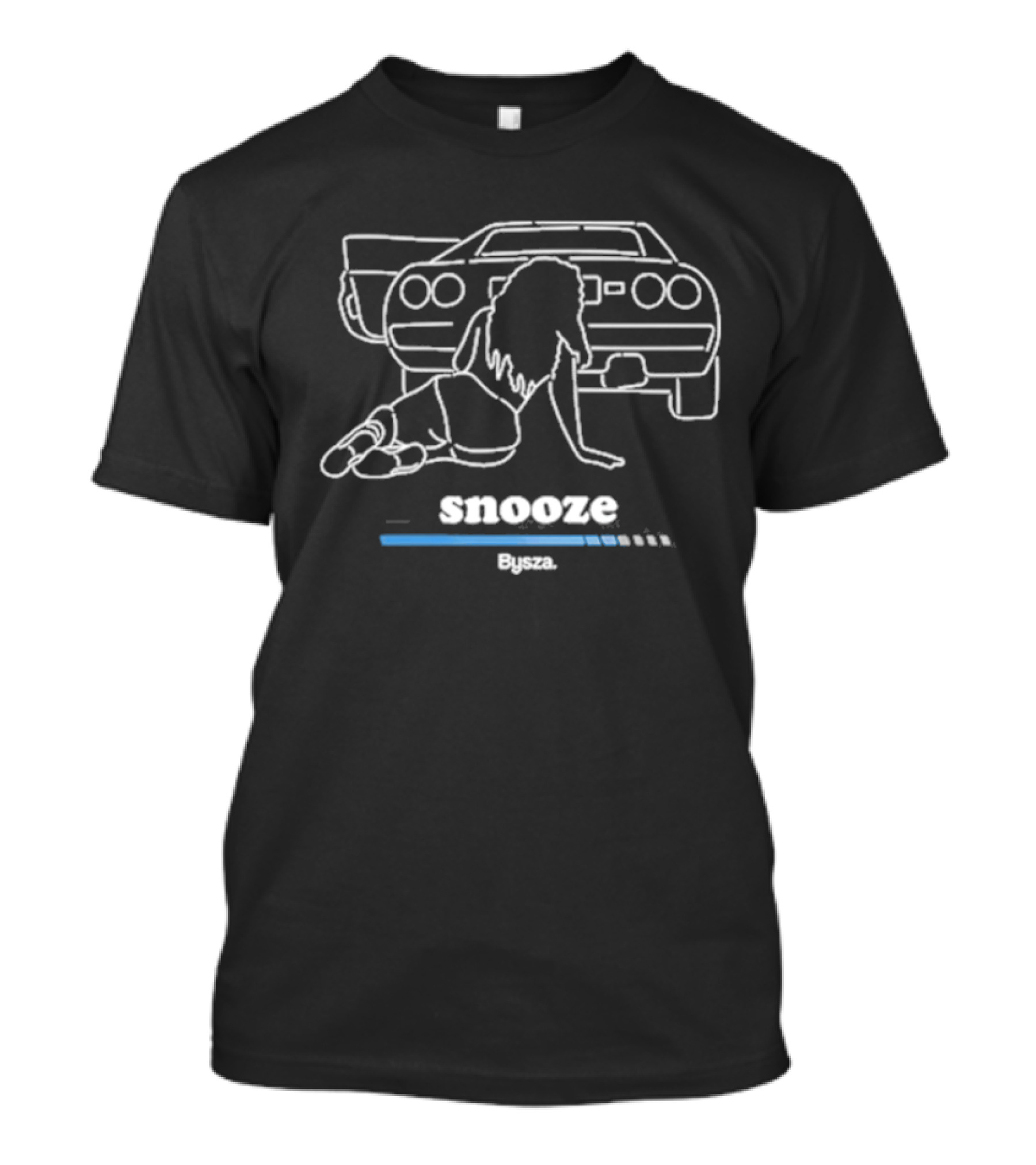 Sza Snooze Car Outline Bysza T-Shirt