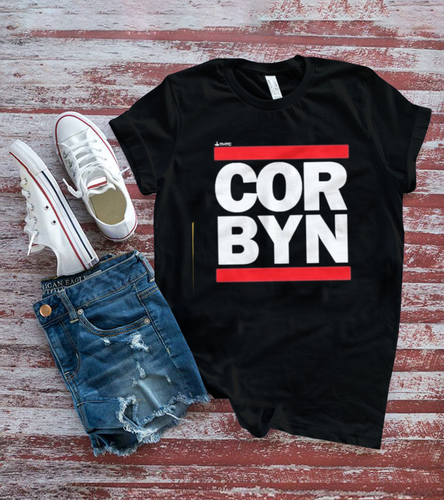 Thtc Corbyn Bold Red Framed Text T-Shirt