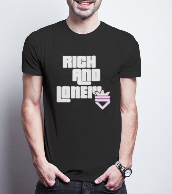 Optic Scump Rich And Lonely Rnl Wasted Miami Crown Graphics T-Shirt
