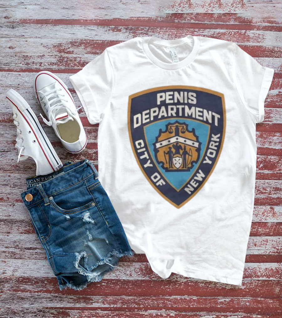 Pen15 Penis Department City Of New York Badge Emblem T-Shirt