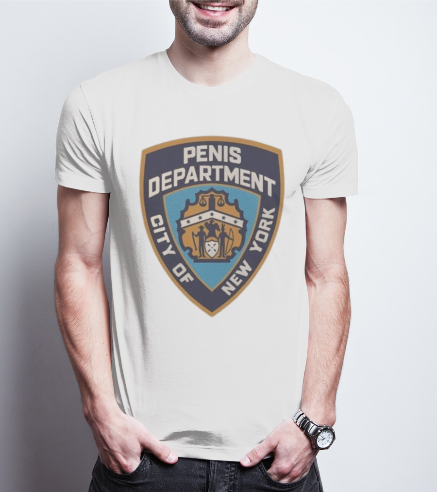 Pen15 Penis Department City Of New York Badge Emblem T-Shirt