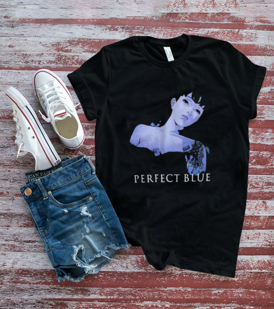 Perfect Blue Anime Figure Geeks Rule Collaboration Silkscreen Printing T-Shirt