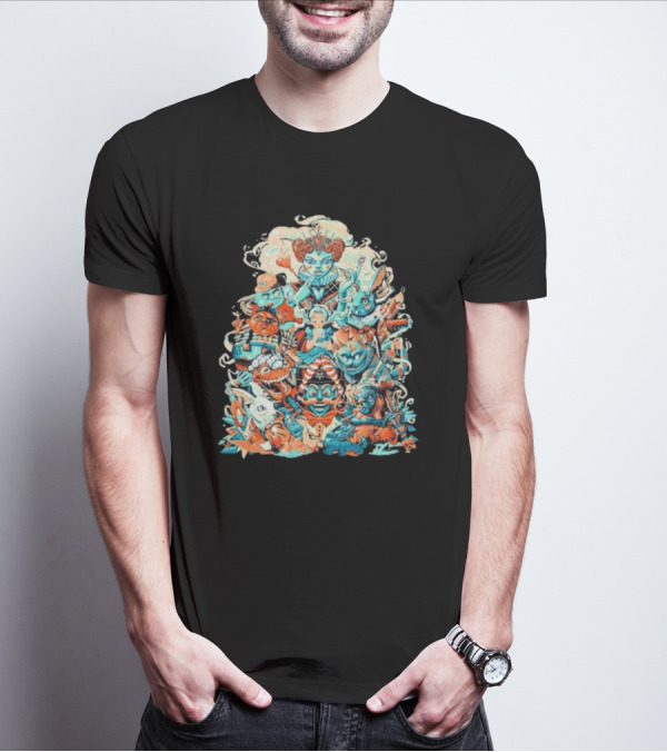 Peter Robinson Exclusive Alice In Wonderland Inspired Characters T-Shirt