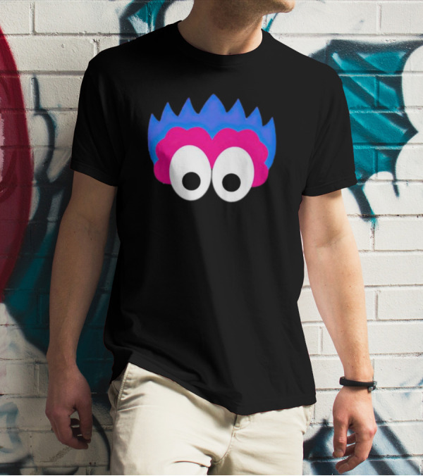 Phan Eyes Blue And Pink Monster Face T-Shirt