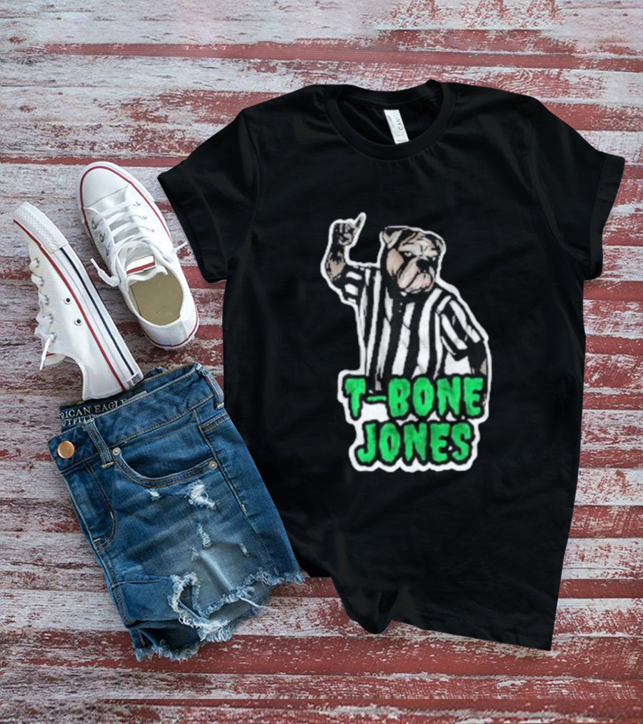 T-Bone Jones Bulldog Referee Gesture T-Shirt