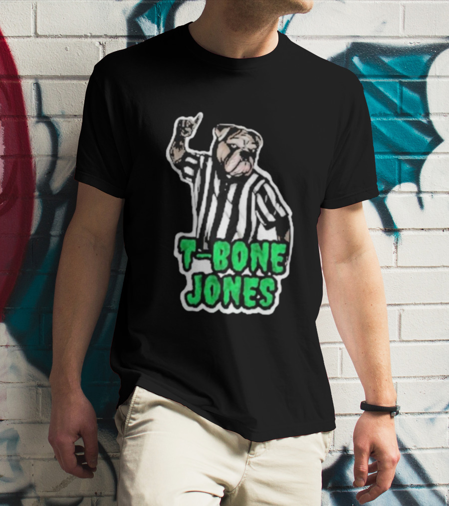 T-Bone Jones Bulldog Referee Gesture T-Shirt