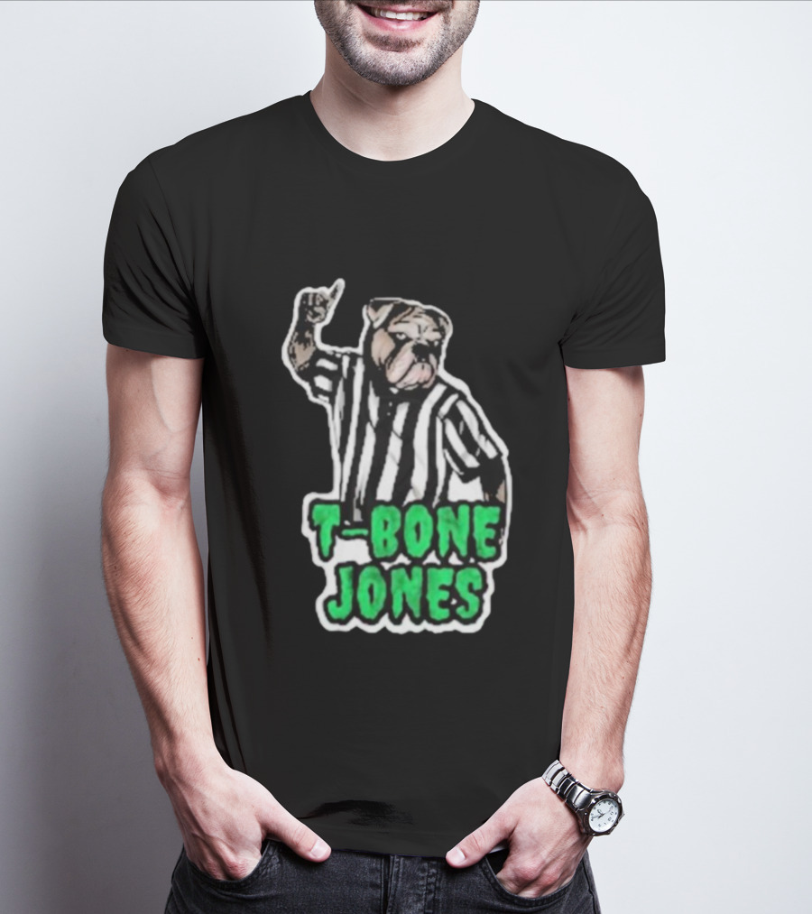 T-Bone Jones Bulldog Referee Gesture T-Shirt
