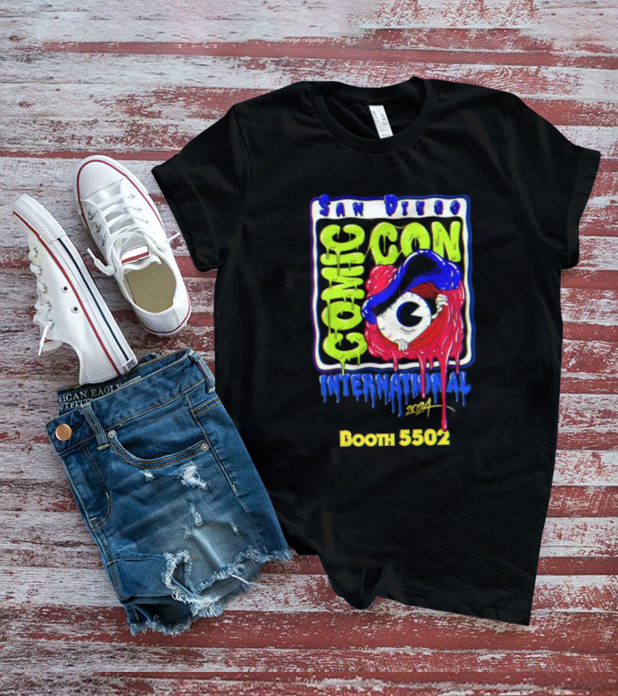 San Diego Comic Con International 2024 Booth 5502 Eyeball Hat T-Shirt